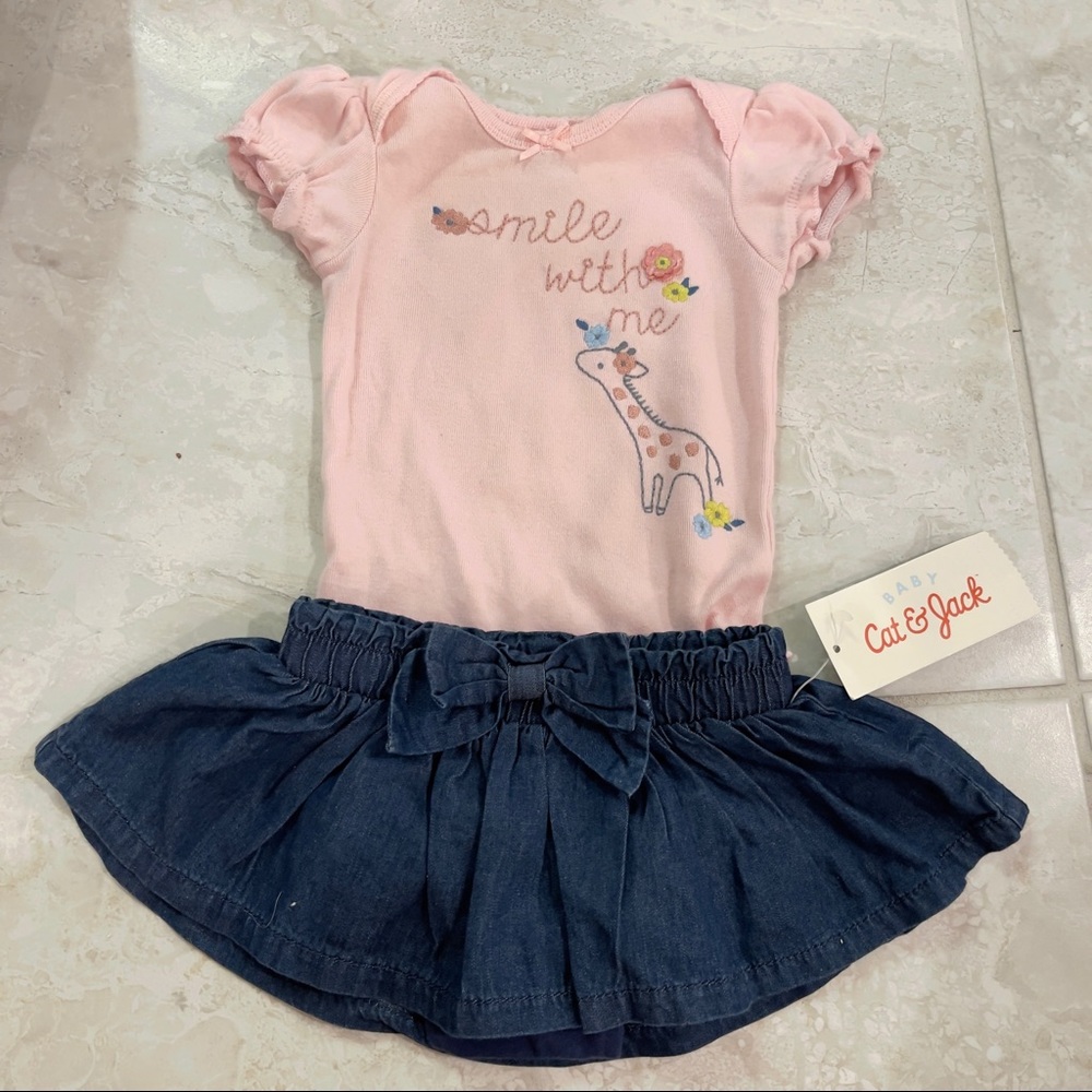 Set skirt bodysuit body onesise 2 pieces newborn
